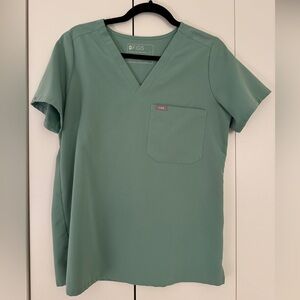Figs Technical Collection Jade Green Scrub Top